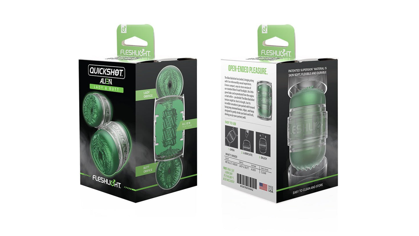 Quickshot Alien Lady/Butt - Metallic Green - Fleshlight